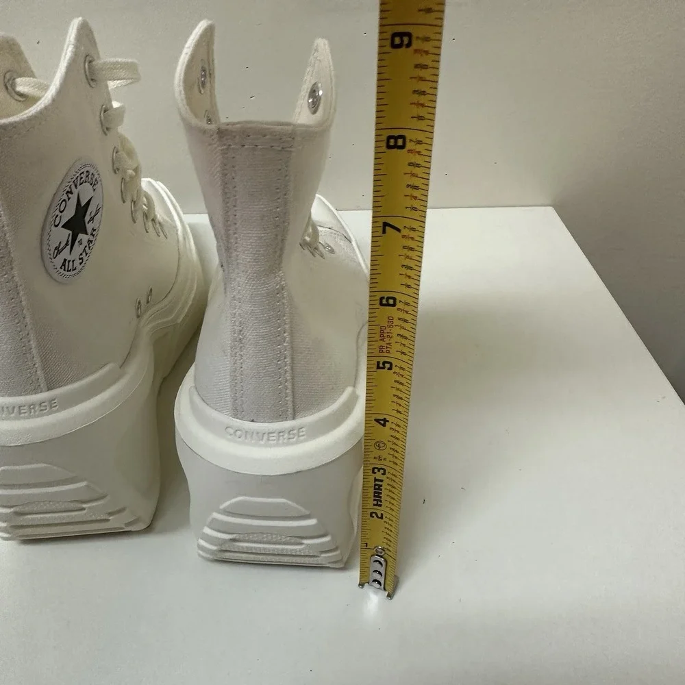 Converse Chuck 70 De Luxe Wedge Egret Women's Size 7.5 Platform Shoes NEW